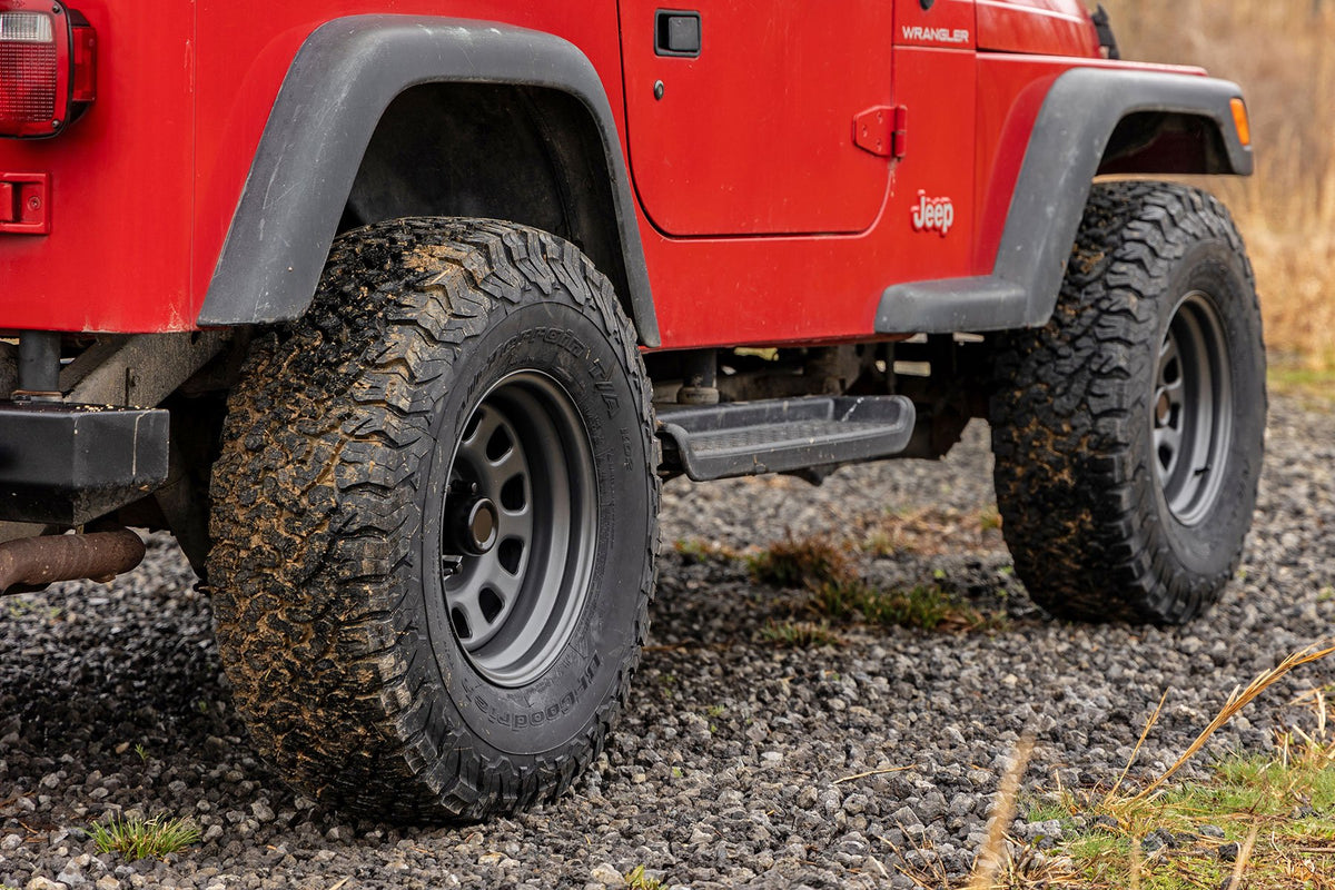 Rough Country - Steel Wheel/Gray/15x10/5x4.5/3.30 Bore/-39 - RC51-5165G for 1997-2006 Jeep Wrangler - alternate view