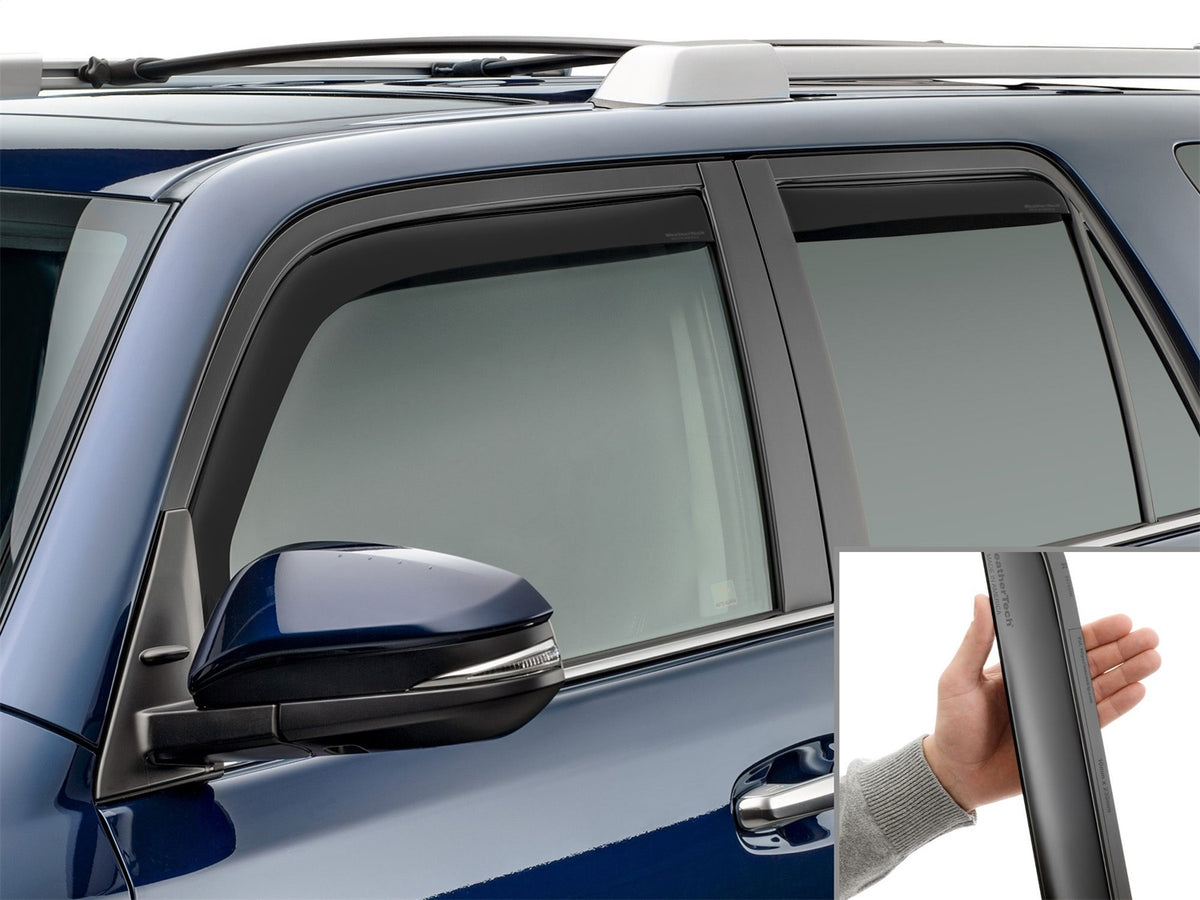 Weathertech - Side Window Deflector Set - Front And Rear Matte Black Tint 10-24 Toyota 4Runner - 82531IMB