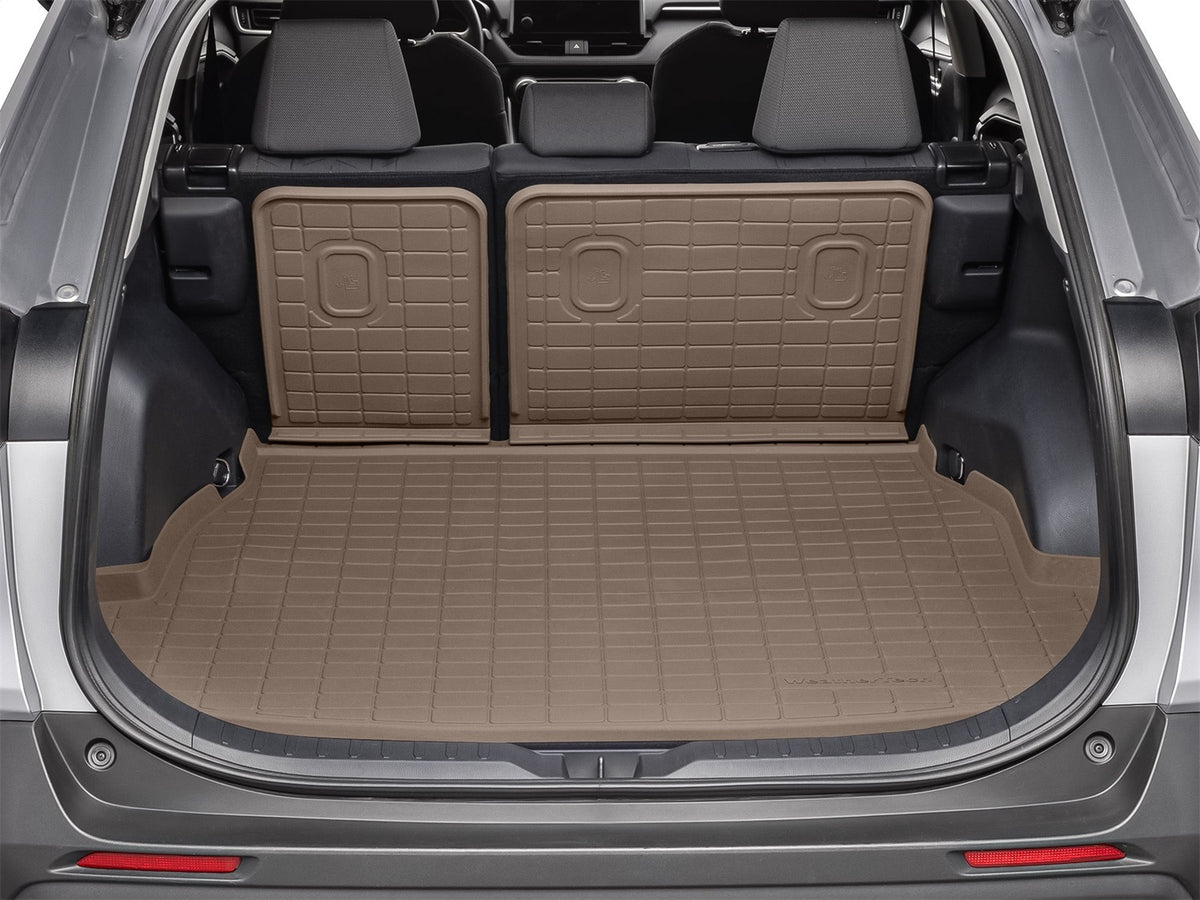Weathertech - SeatBack Cargo Liner HP w/Bumper Protector - Tan Behind 2nd Row Seating 19-25 Toyota RAV4 - 411507IMSK