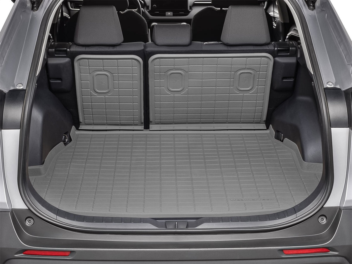 Weathertech - SeatBack Cargo Liner HP w/Bumper Protector - Gray 2nd Row Seating 19-25 RAV4 - 421507IMSK