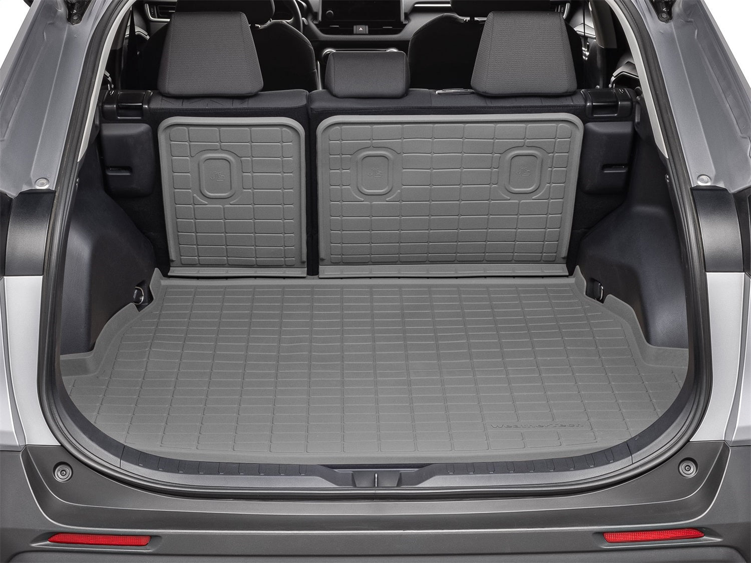 Weathertech - SeatBack Cargo Liner HP w/Bumper Protector - Gray 2nd Row Seating 19-25 Toyota RAV4 - 421507IMSK