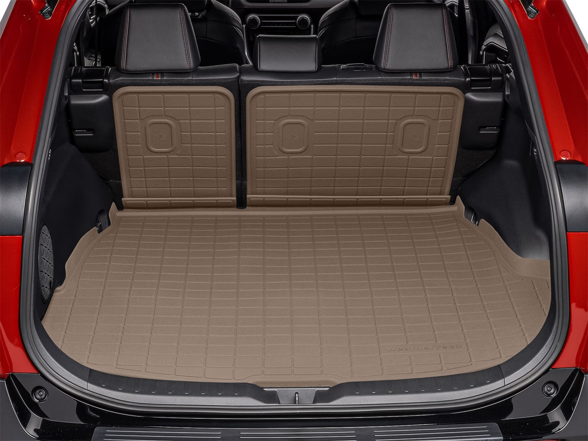 Weathertech - SeatBack Cargo Liner HP w/Bumper Protector - Tan Behind 2nd Row Seating 21-24 RAV4 - 411708IMSK