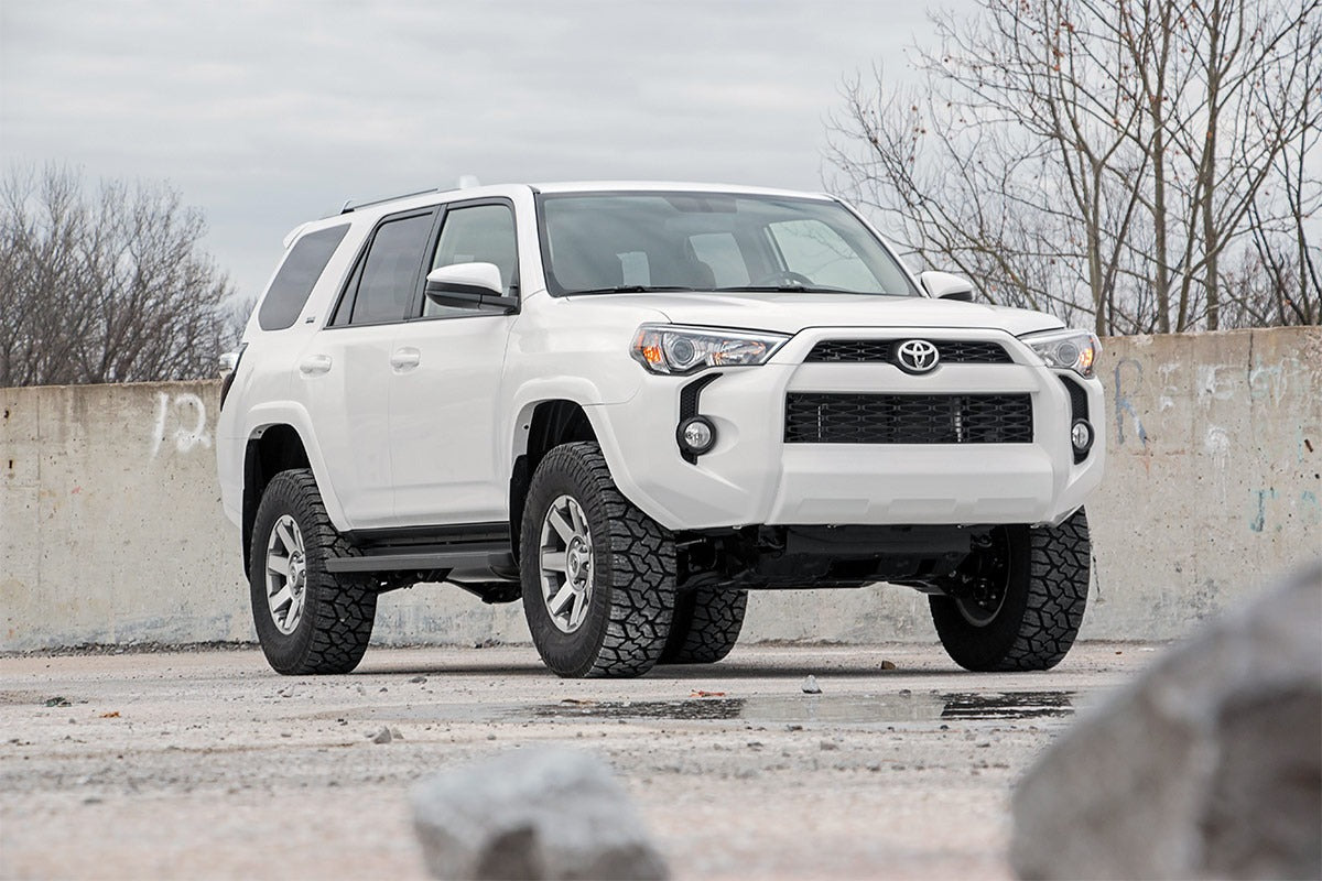 Rough Country - 3 Inch Lift Kit - Upper Control Arms - RR Coils - Vertex/V2 Struts - Toyota 4Runner (10-24) - 76658RED by Rou
