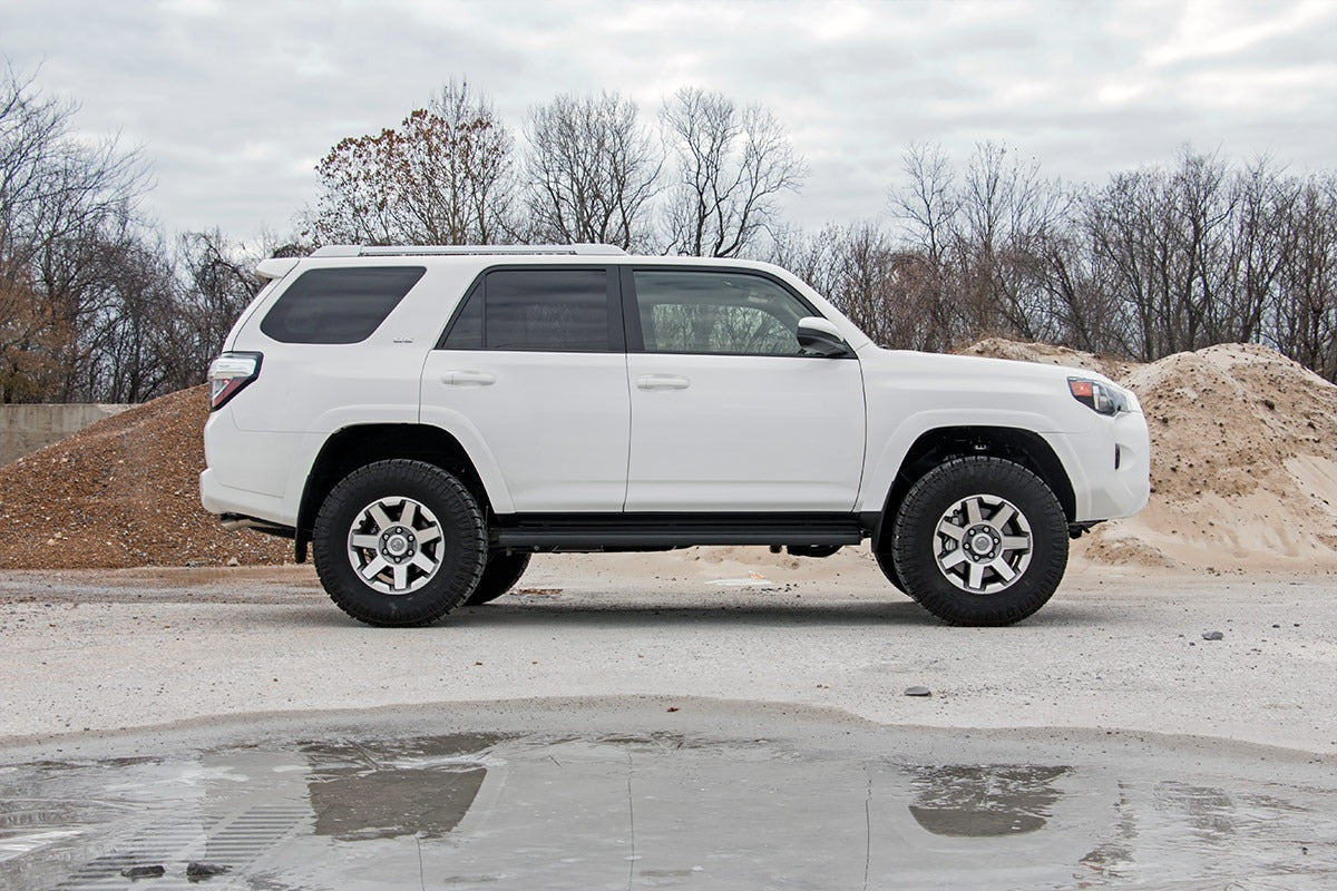 Rough Country - 3 Inch Lift Kit - Upper Control Arms - RR Coils - Vertex/V2 Struts - Toyota 4Runner (10-24) - 76658RED by Rou