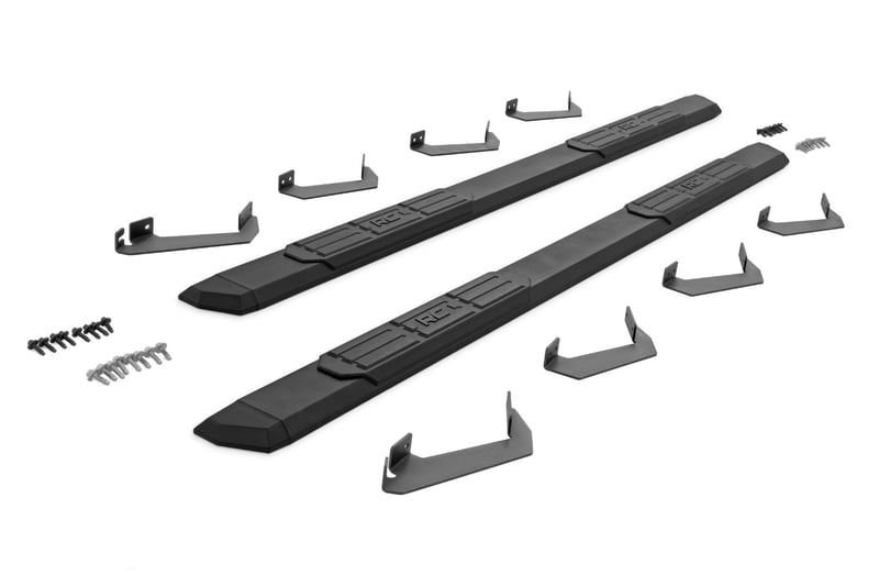 Rough Country - TR2 Running Boards - 95000 for 2022-2026 Toyota Tundra - rear view
