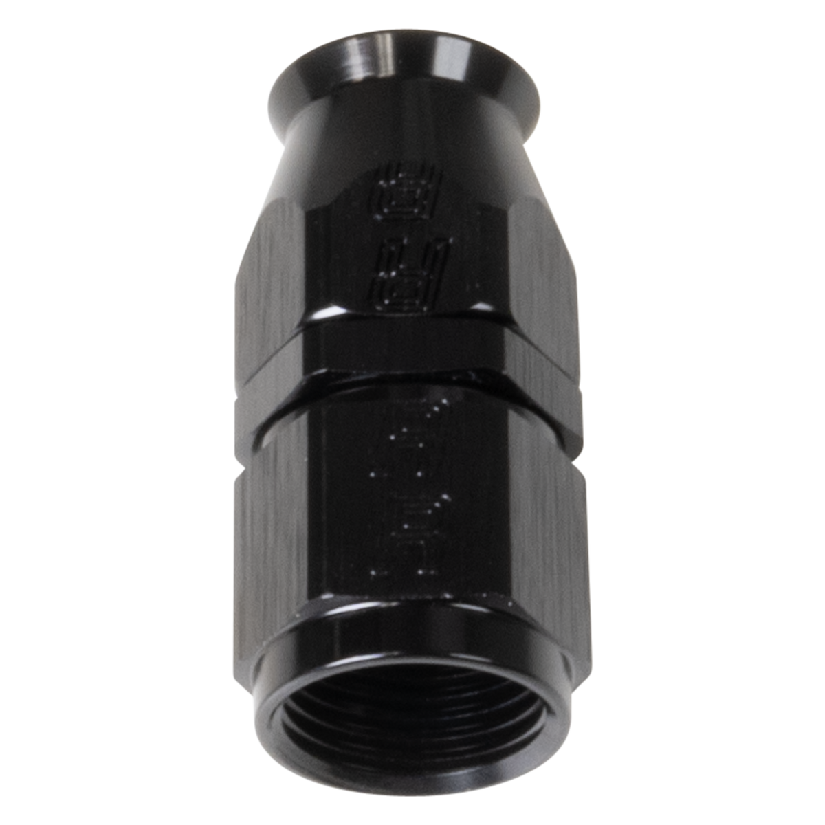 Russell Black Straight -8 Pro Ptfe Hose End - 550553 - front view