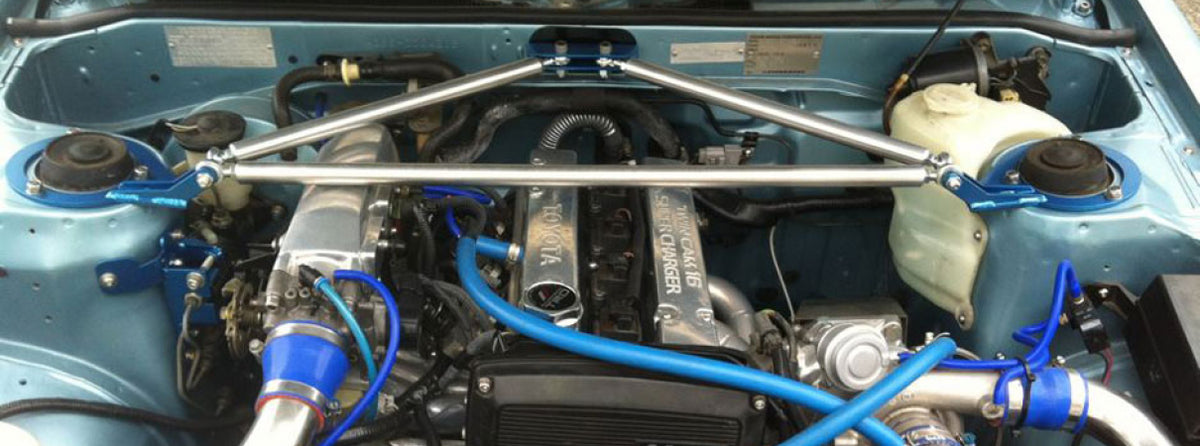 Front Tri-Bar Add-On for Cusco Oval Bar for AE86 Corolla