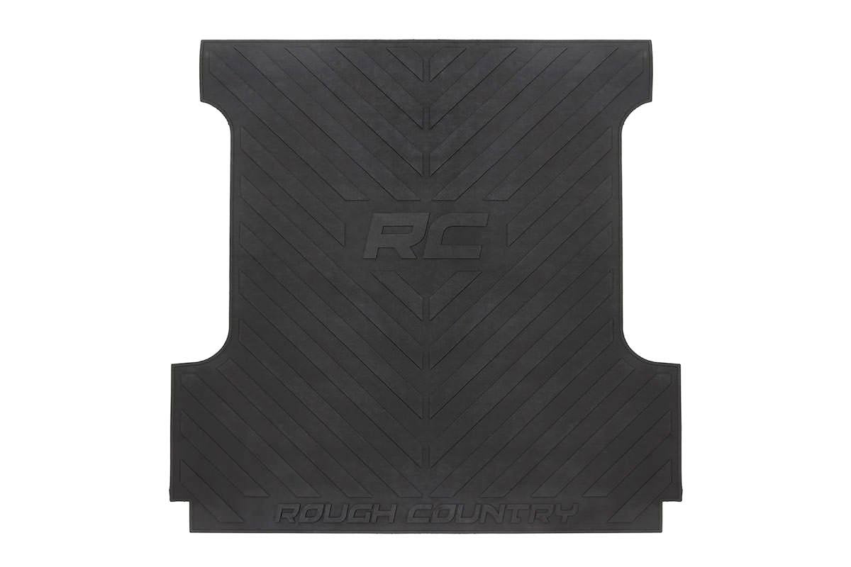 Rough Country - Bed Mat - 5'10" Bed - RC Logo - Chevy/GMC Sierra/Silverado 1500 (19-25) - RCM683 by Rough Country - installed