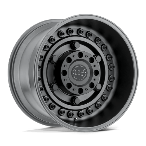 Black Rhino Hard Alloys Armory 20X12 8X170 -44MM Gun Black
