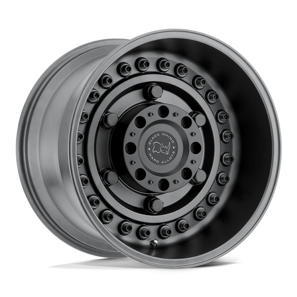 Black Rhino Hard Alloys Armory 20X12 8X165.1 -44MM Gun Black