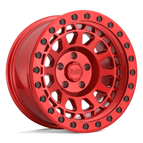 Black Rhino Hard Alloys Primm 17X9 5X127 -18MM Candy Red W/ Black Bolts