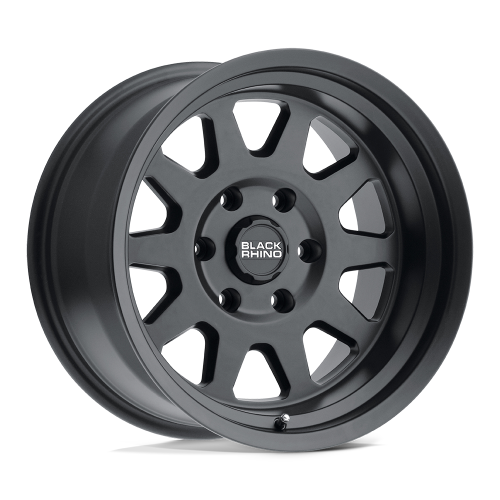 Black Rhino Hard Alloys Stadium 16X8 5X135 -10MM Matte Black
