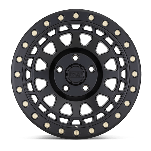Black Rhino Hard Alloys Primm 18X9.5 8X165.1 +0MM Matte Black W/ Brass Bolts