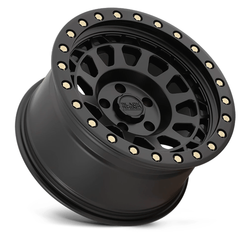 Black Rhino Hard Alloys Primm 18X9.5 5X127 -18MM Matte Black W/ Brass Bolts
