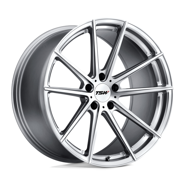 TSW Bathurst 19X9 5X114.3 +30MM Silver W/ Mirror Cut Face