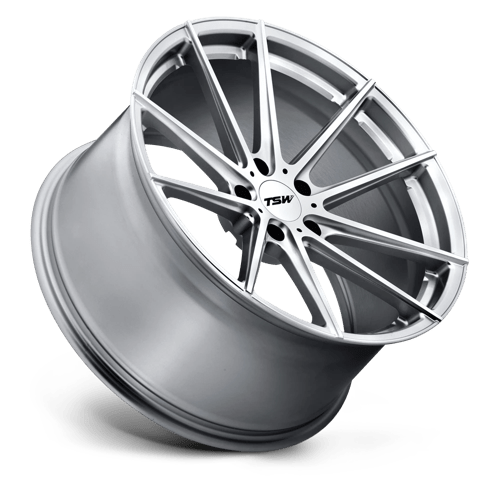TSW Bathurst 20X10.5 5X120 +25MM Silver W/ Mirror Cut Face