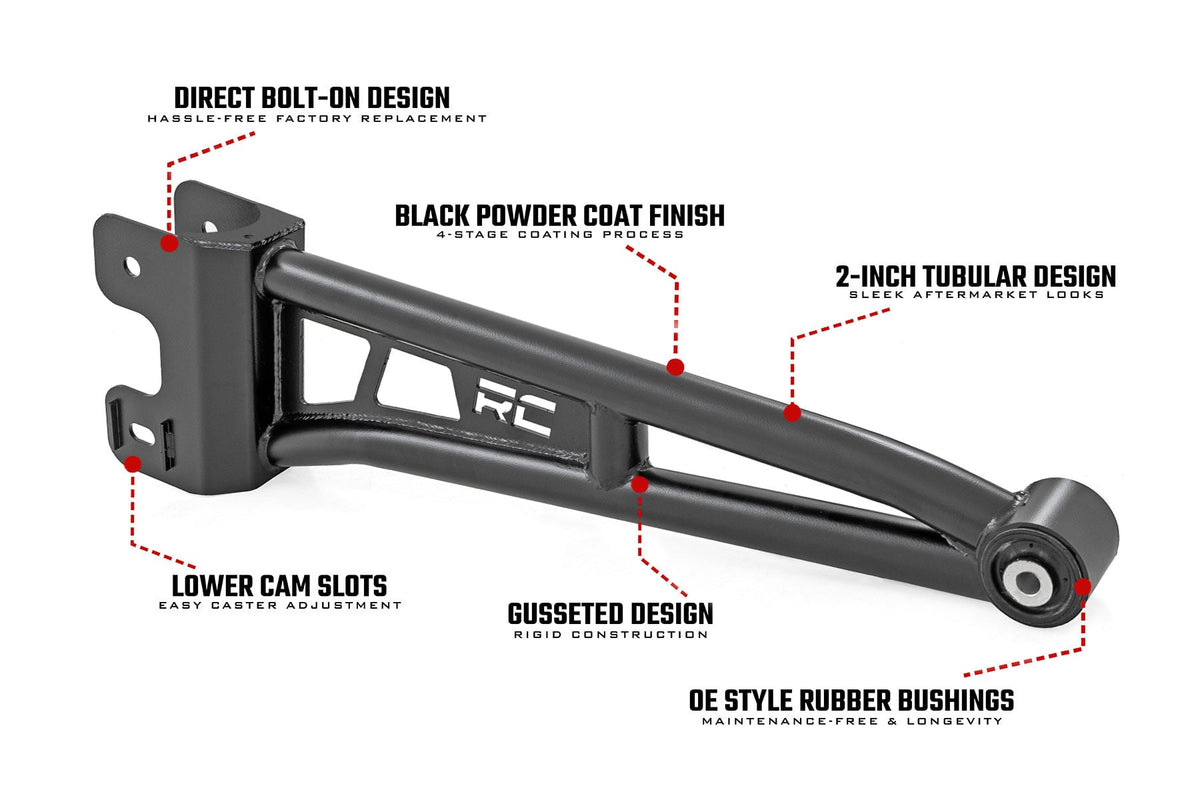 Rough Country - Radius Arm Upgrade - Ford F-250/F-350 Super Duty 4WD (2023-2025) - 43701A by Rough Country - installed view