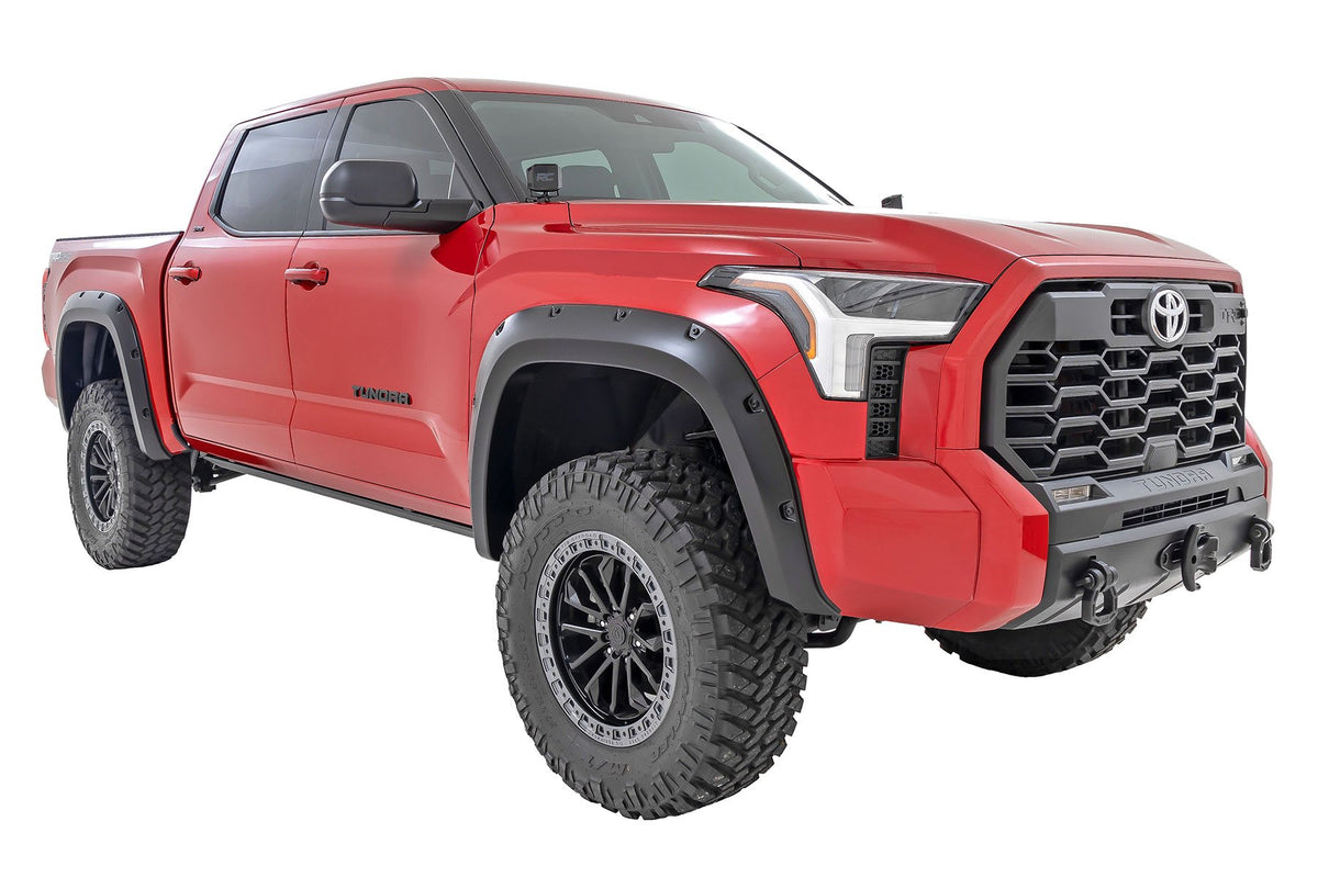 Rough Country - Pocket Fender Flares - 1J9 Celestial Silver Metallic - Toyota Tundra (22-25) - F-T11413-1J9 for 2022-2024 Toy
