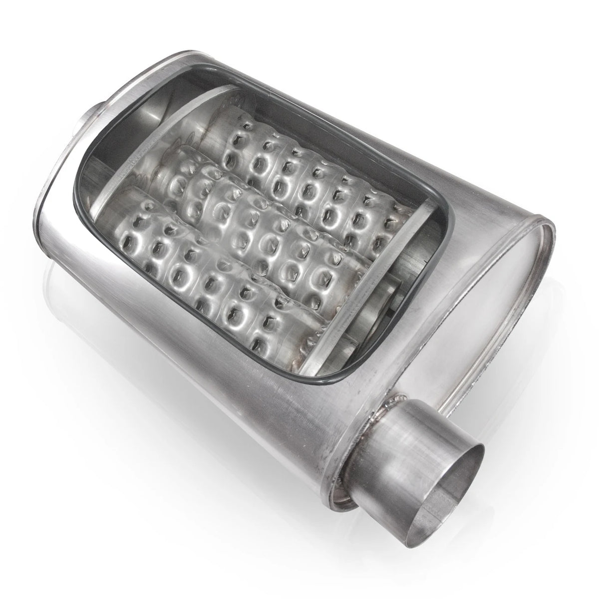 Stainless Works - Turbo Chambered Muffler Stainless Steel - TM5C22C22C