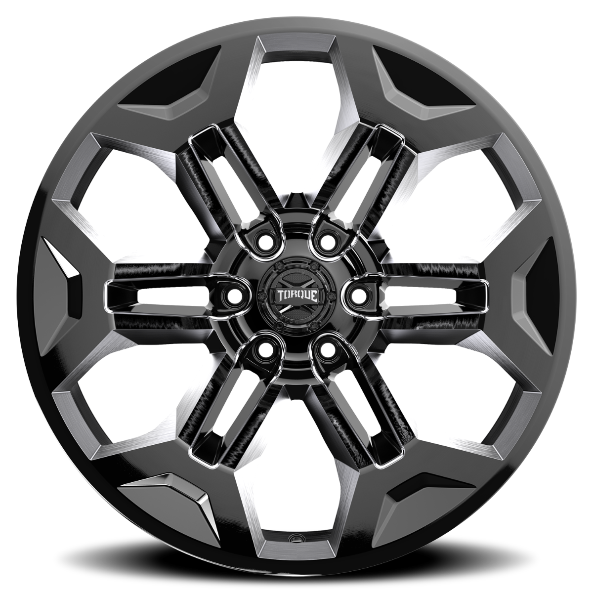 Rough Country - Torque Pulse/Gloss Black/20x9/6x5.5/-12mm - TW405C-20908333-12 by Rough Country - detail view