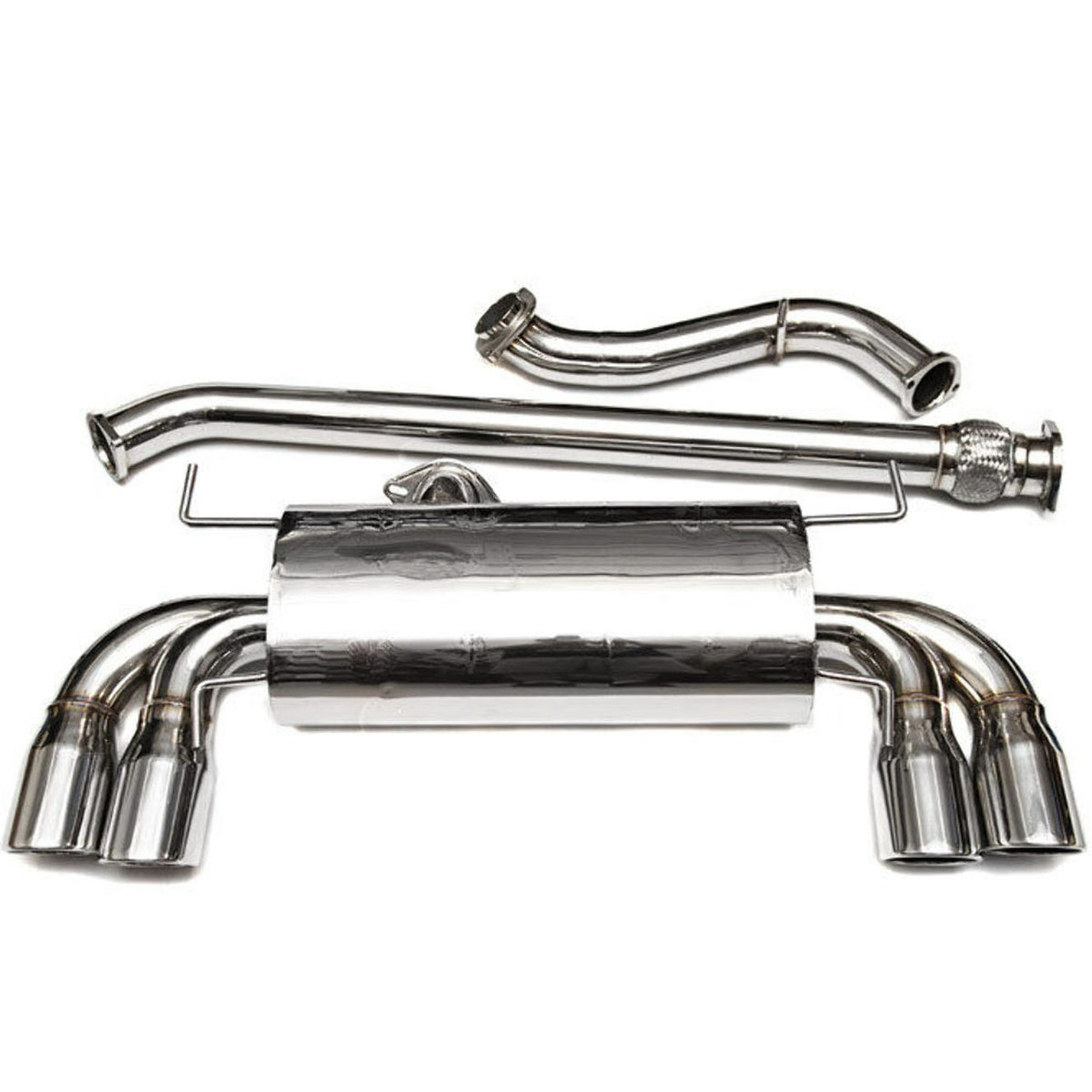 Turbo XS 08+ STI GT Catted Turboback Exhaust - STI08-TBE