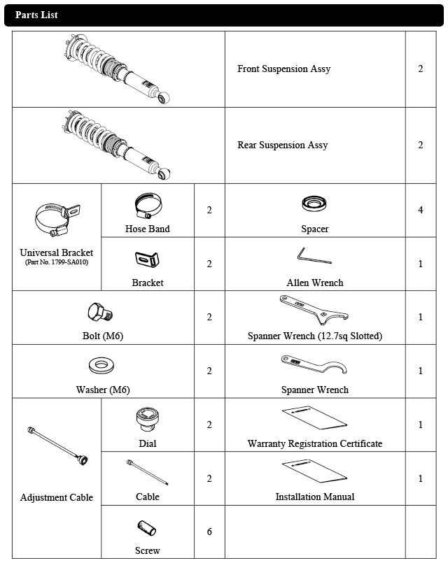 HKS HIPERMAX S USE20 Full Kit - 80330-AT002