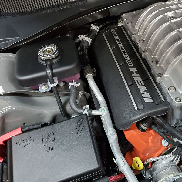 JLT Intercooler Tank Cover for 2015-2023 Hellcat Cars - JLTITC-HC15 by JLT Performance - front view
