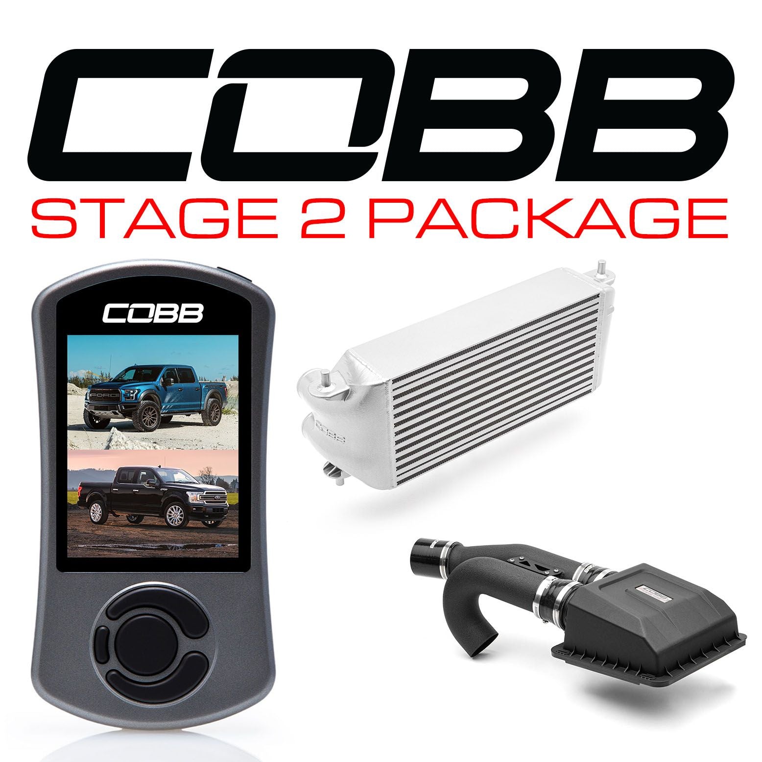 Cobb Ford F-150 Ecoboost Raptor/Ltd. w/TCM Stage 2 Power Package - Silver (Factory Loc. I/C) - FOR0050S20SL-TCM