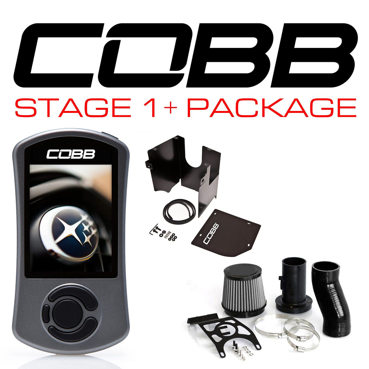 Cobb Subaru LGT / OBXT Stage 1+ Power Package w/V3 - 624X01P-BK