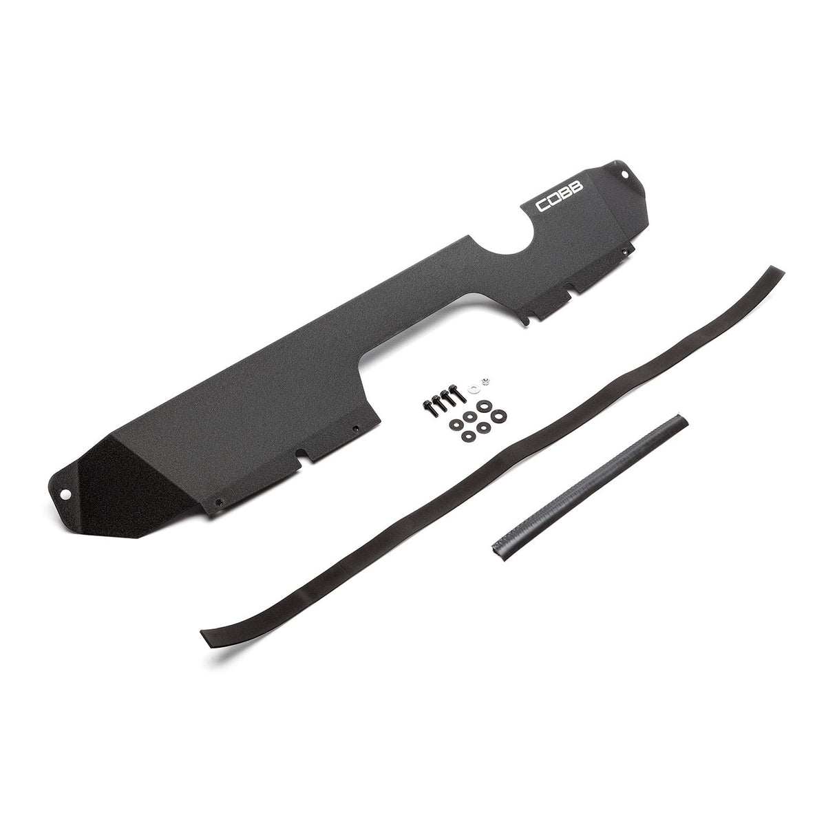 Cobb 15-20 Subaru STI Radiator Shroud + Alternator Cover Package - Wrinkle Black - SUB00008
