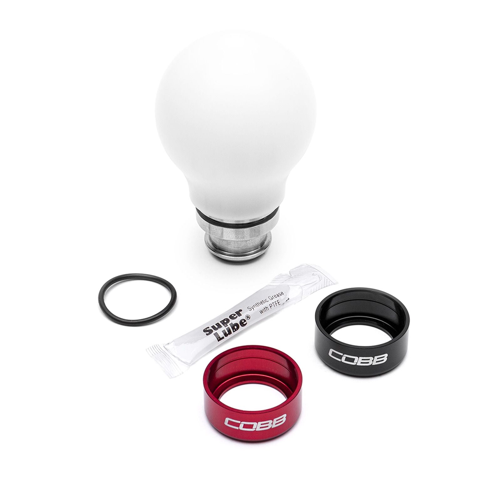 Cobb Subaru 5-Speed COBB Short Weighted Knob - White - 211360-W