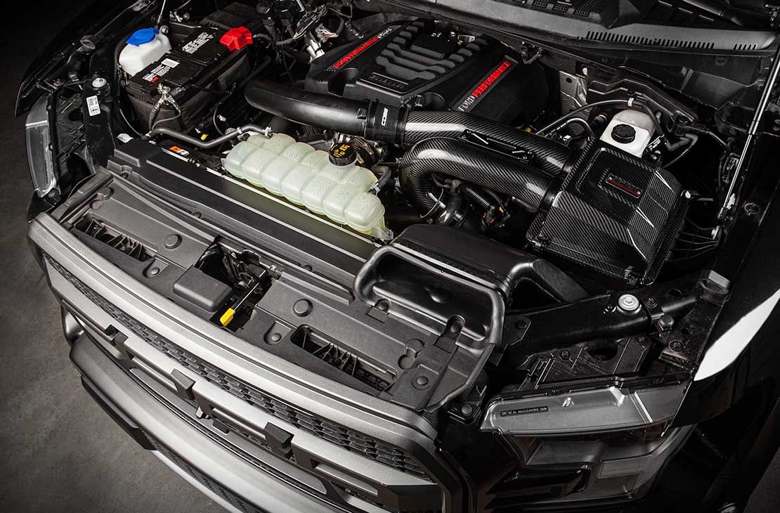 Cobb 17-19 Ford F-150 Ecoboost 3.5L w/TCM Stage 2 Redline CF Power Pkg - Silver (Factory Loc. I/C) - FOR0060S20SL-TCM-RED