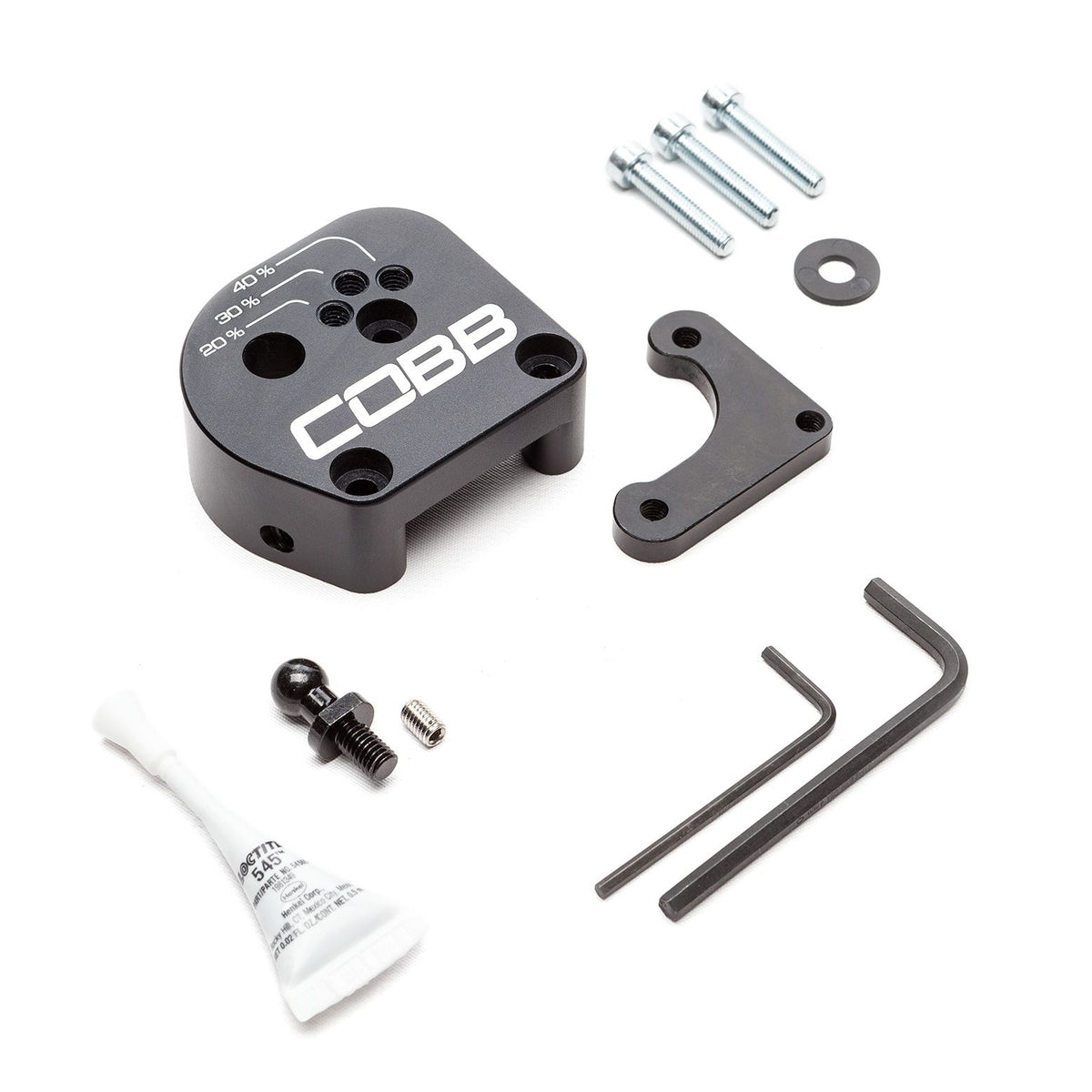 Cobb 13-18 Ford Focus ST / 16-18 Focus RS Stage 1+ Drivetrain Package (White w/Red Shift Knob) - FOR0DT00EI-W-RD