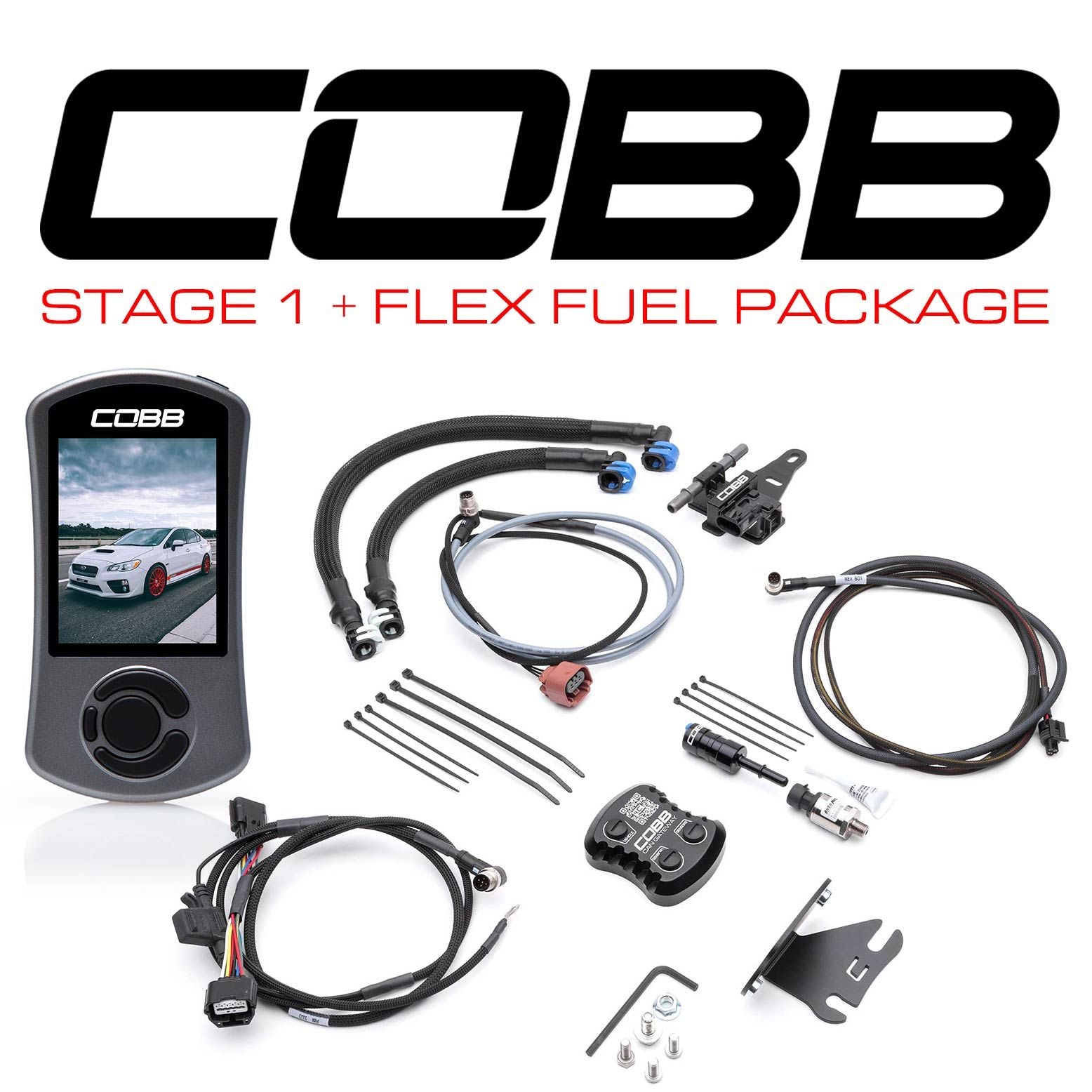 Cobb 15-17 Subaru WRX Stage 1 CAN Flex Fuel Power Package - SUB0041W1-1FF
