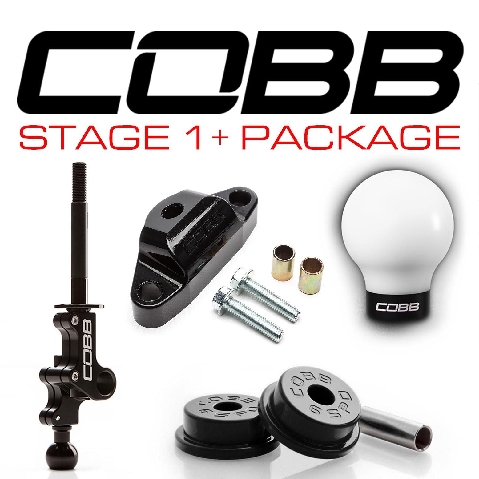 Cobb Subaru STi 6MT Stage 1+ Drivetrain Package - 215X01P-W-BK