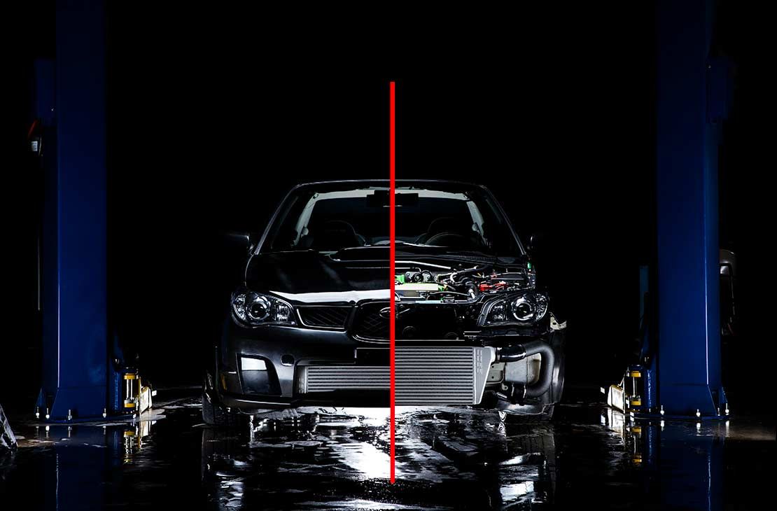 Cobb 04-07 Subaru WRX / STI Front Mount Intercooler Core - Black - 712502-BK