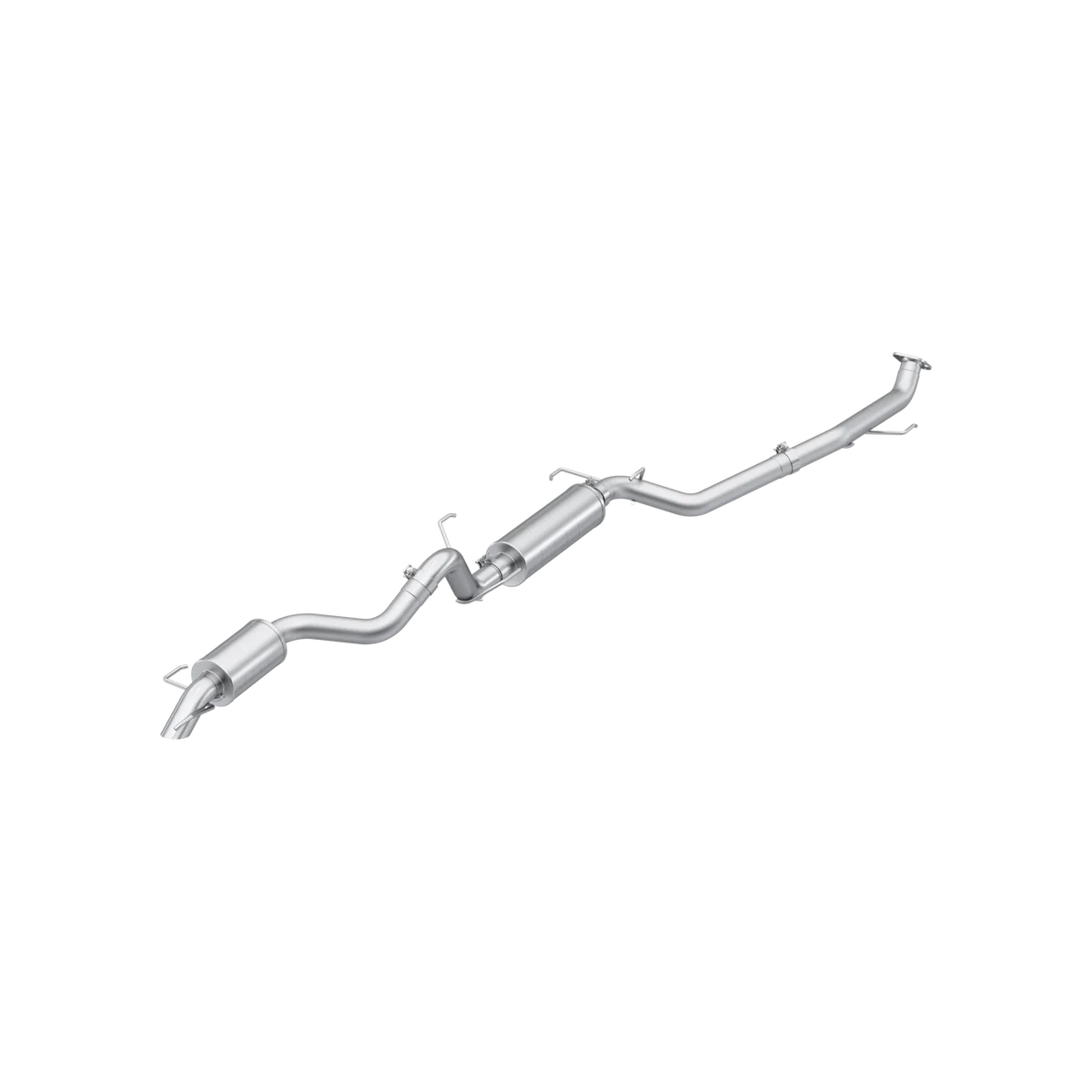 MBRP 24-26 Toyota Land Cruiser 2.4L 3in Cat-Back Single Rear High-Clearance Turn Down - T304 - S5344304