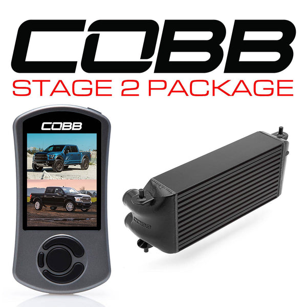 Cobb Ford F-150 Ecoboost Raptor/Ltd. Stage 2 Power Package - Black (Factory Loc. I/C + NO INTAKE) - FOR0050S20BK-NI