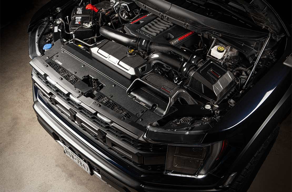 Cobb 21-22 Ford F-150 RaptorStage 1+ Redline Carbon Fiber Power Package - FOR010001P-RED