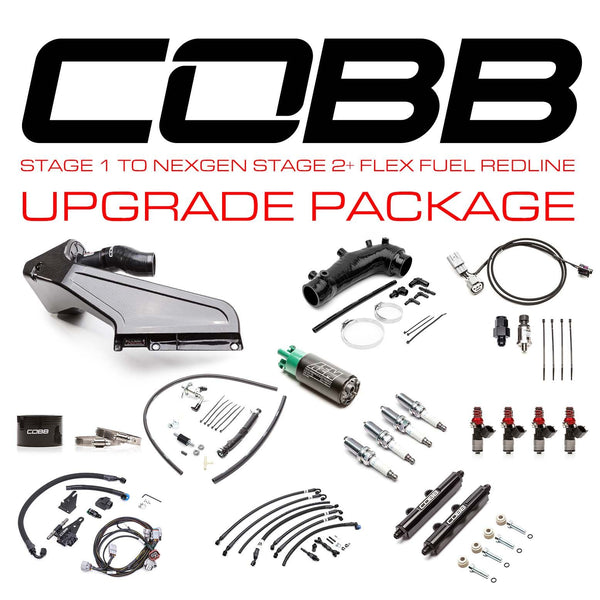 Cobb 15-21 Subaru STI / 2018 Type RA Stage 1 to NexGen Stg 2 + Flex Fuel Redline CF Power Pkg Upgrade - SUB004NG2S2FF-RED-S1-UP