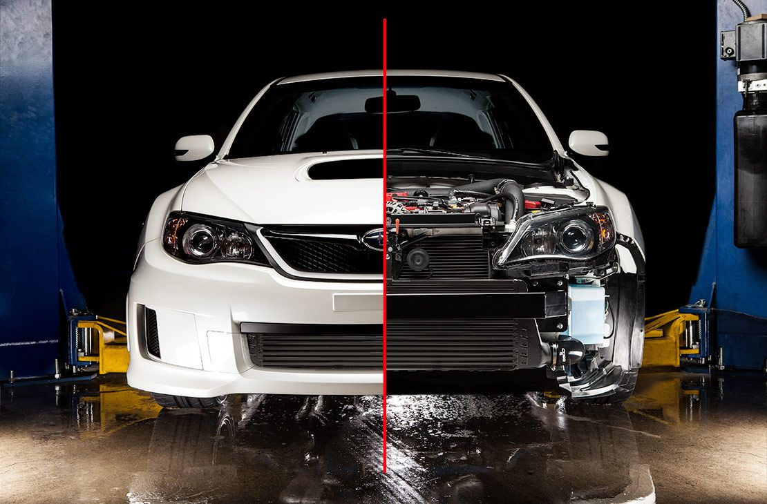 Cobb 08-14 Subaru WRX/STi Front Mount Intercooler Core -  Black - 724502-BK