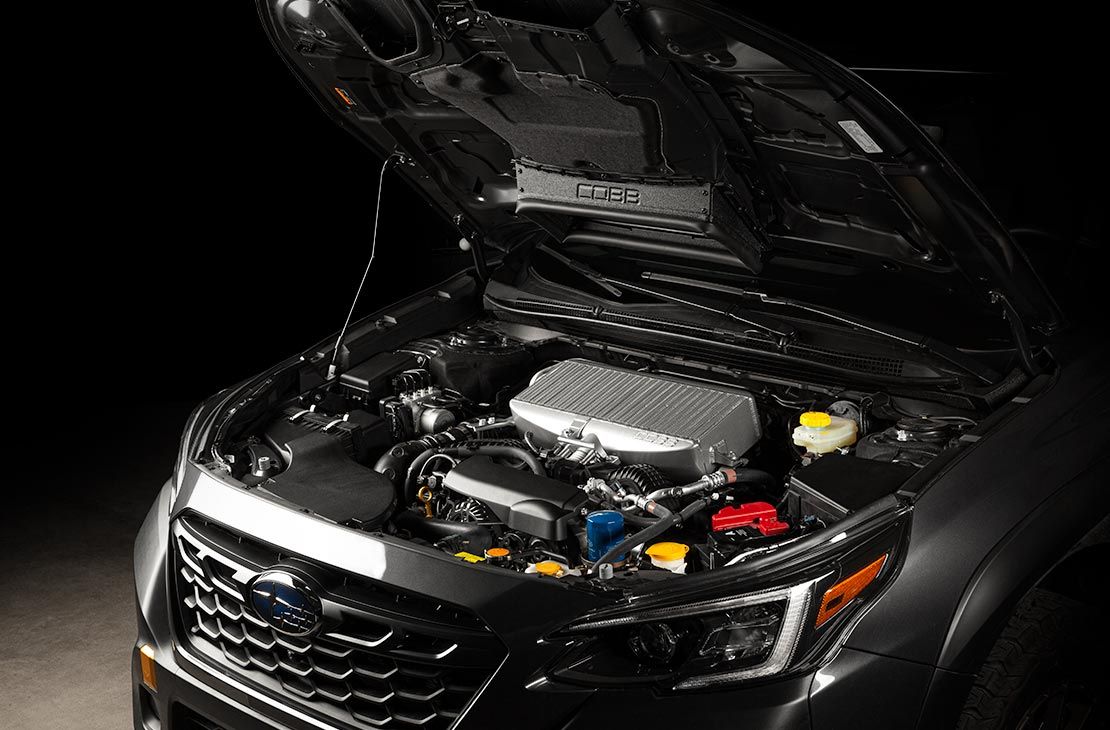 Cobb 20-24 Subaru Outback XT/Legacy XT/OB Wilderness Top Mount Intercooler Kit - Black - B43410-BK