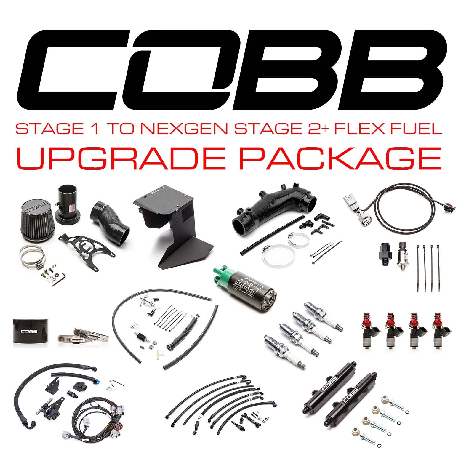 Cobb 15-18 Subaru STI Stage 1 to NexGen Stage 2 + Flex Fuel Power Package Upgrade - Blue - SUB004NG2S1FF-S1-UP-BL