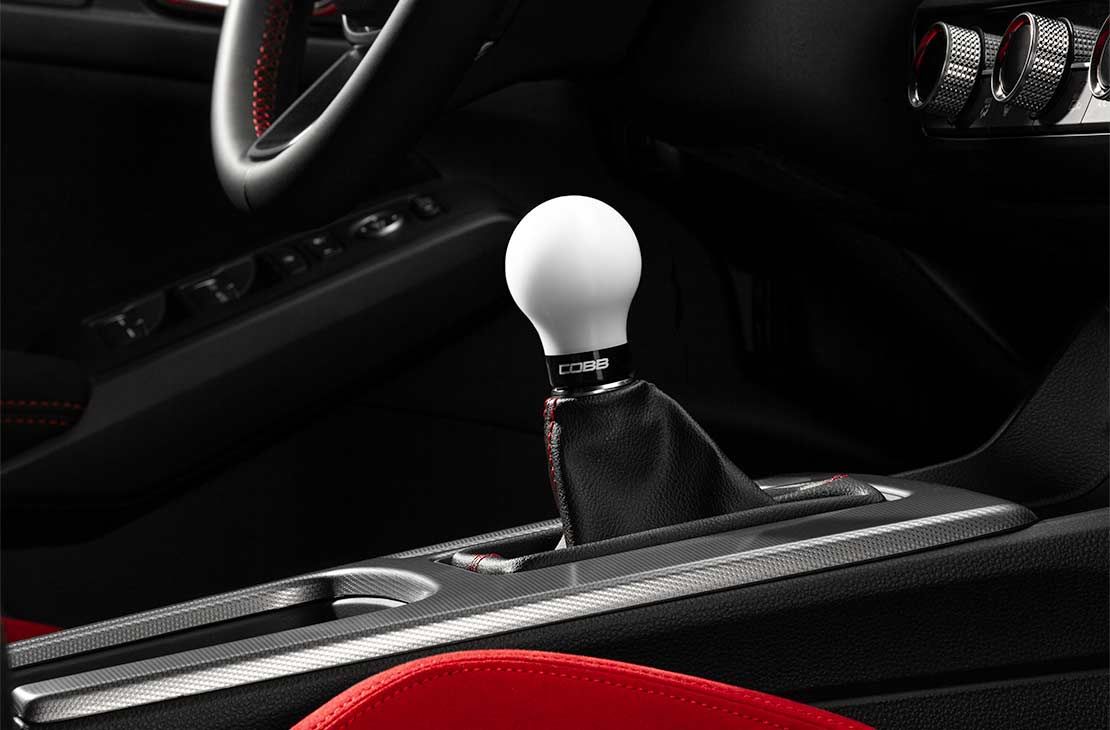 Cobb 23+ Honda Civic Type R 6-Speed Short Weighted Cobb Knob - White - 2H2365-W