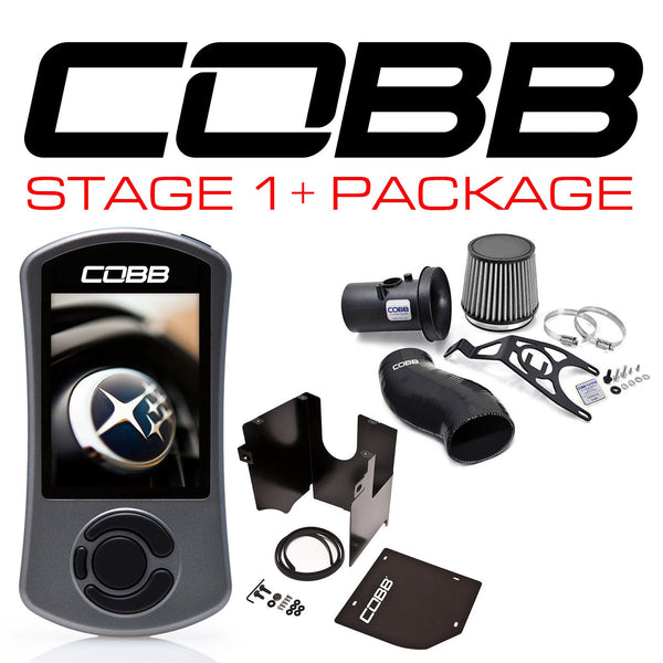 Subaru 08-14 WRX / STI / FXT Stage 1+ Power Package w/V3 - Black Intake - 615X01P-BK