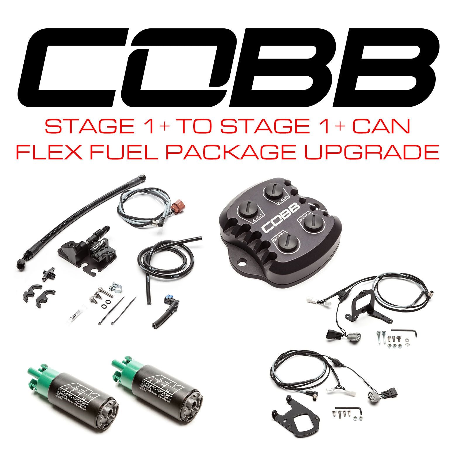 Cobb 09-18 Nissan GT-R Stage 1+ to Stage 1+ CAN Flex Fuel Power Package Upgrade (Right Hand Drive) - NISNGCAN0FF0-RHD