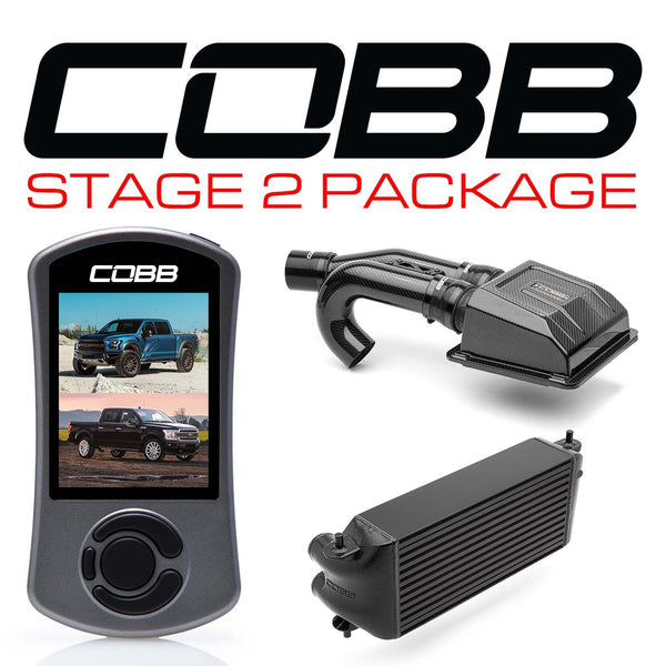 Cobb Ford F-150 Ecoboost Raptor/Ltd. Stage 2 Redline CF Pwr Pkg - Black (Factory Loc. I/C) - FOR0050S20BK-RED