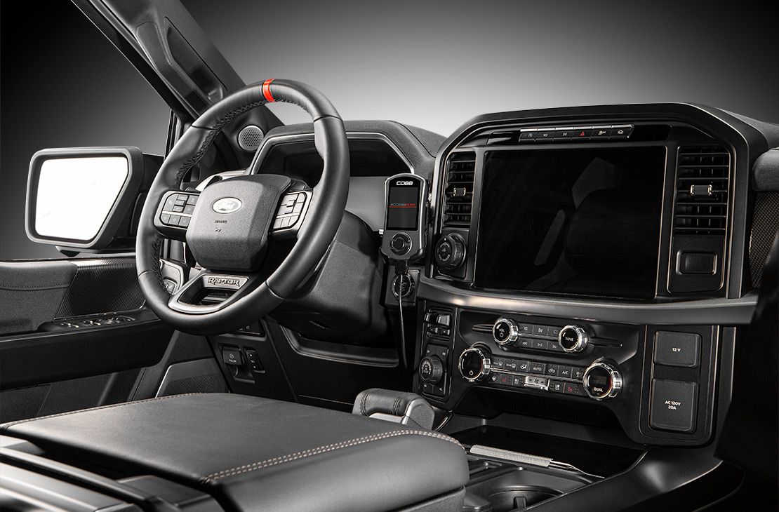 Cobb 21-22 Ford F-150 RaptorStage 1+ Redline Carbon Fiber Power Package - FOR010001P-RED