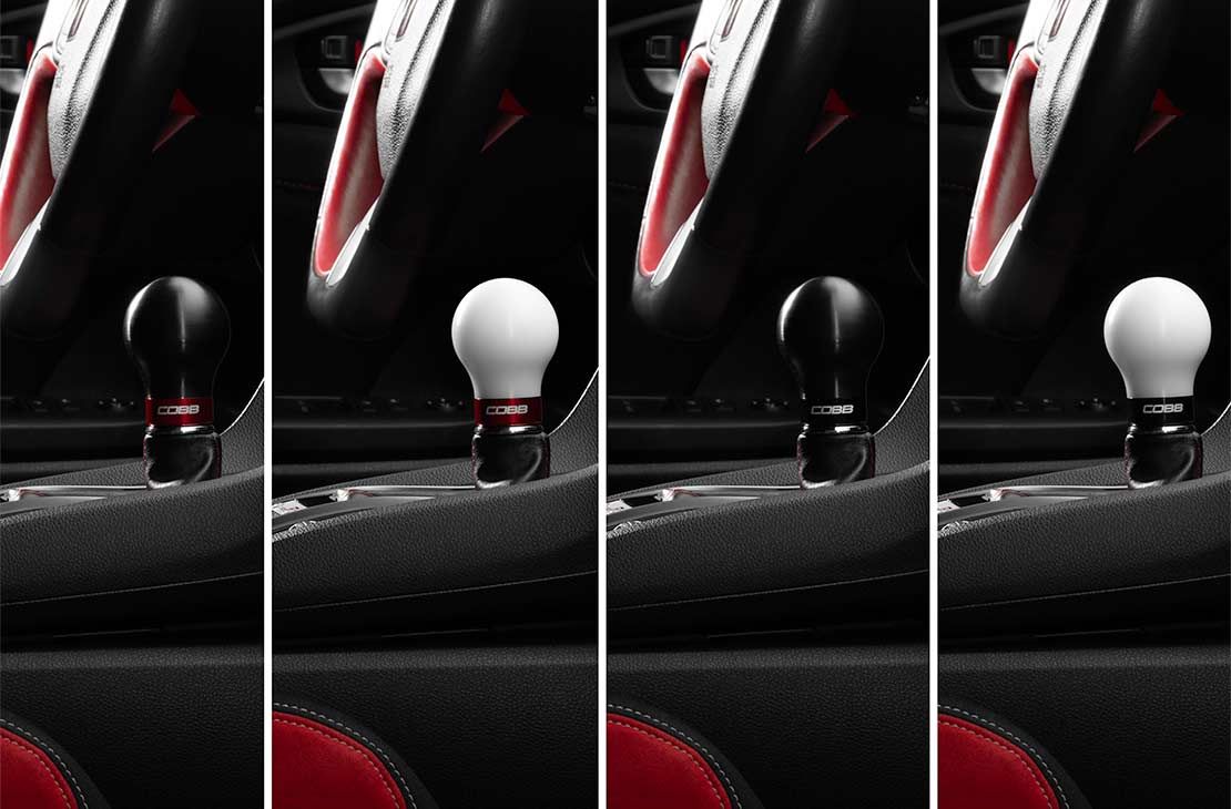 Cobb 17-21 Honda Civic Type R 6-Speed Short Weighted Cobb Knob - Black - 2H1360-BK