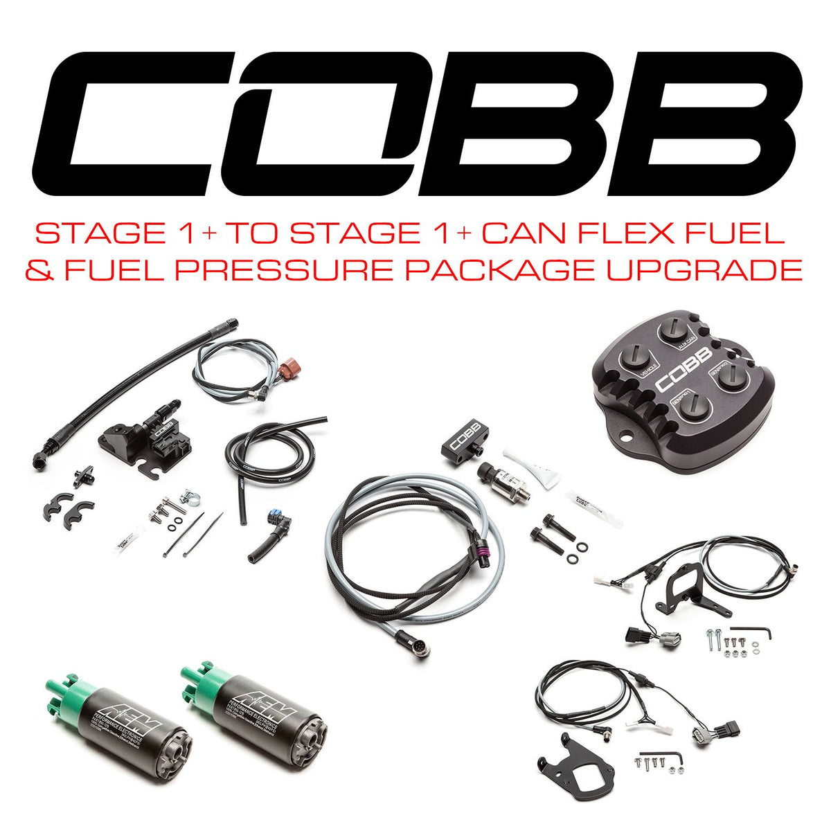 Cobb 09-18 Nissan GT-R Stage 1+ to Stage 1+ CAN Flex Fuel & Fuel Pressure Power Pkg Upgrade (Left Hand Drive) - NISNGCAN0FFP-LHD